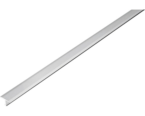 Profilé de séparation et de recouvrement T-Floor alu/argent, longueur 100 cm hauteur 8 mm