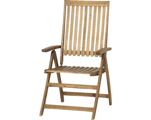 Gartensessel aus Holz mit Armlehnen