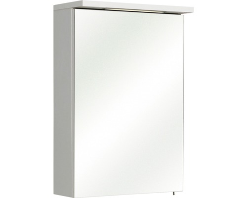 Armoire de toilette à LED pelipal Cesa IV lxhxp 50x72x16 cm blanc brillant Armoire de toilette pour salle de bain