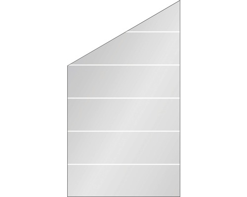 Élément de finition Vidrio verre à gauche 103x180/120 cm rayures