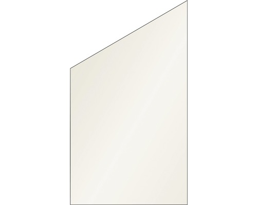 Élément de finition Vidrio verre à gauche 103x180/120 cm crème