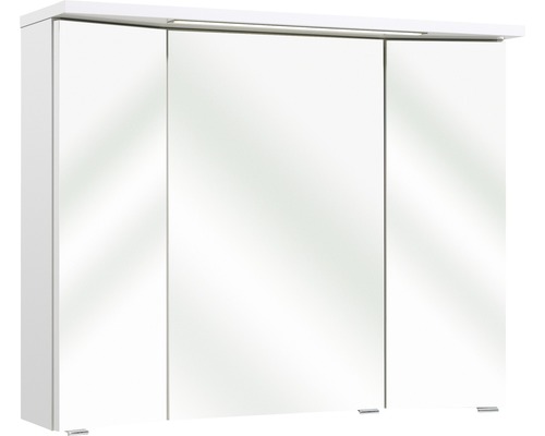 Armoire de toilette à LED pelipal Enna I lxhxp 90x72x20 cm blanc brillant