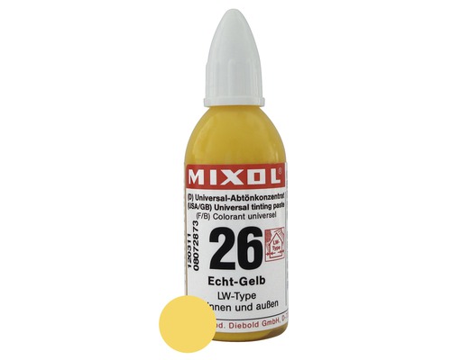MIXOL® Abtönkonzentrat 26 echtgelb 20 ml MIXOL® Abtönkonzentrat 26 echtgelb 20 ml