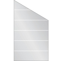 Porte de garage avec structure de panneaux horizontaux