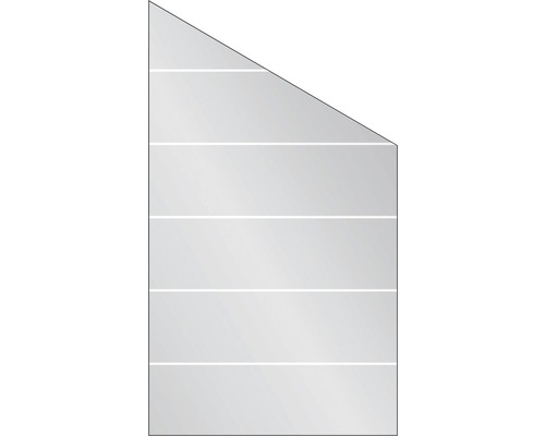 Élément de finition Vidrio verre à droite 103x180/120 cm rayures