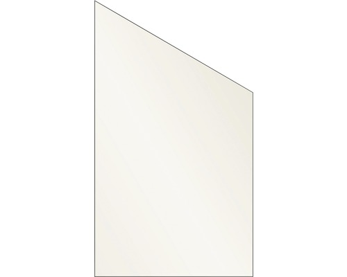 Élément de finition Vidrio verre à droite 103x180/120 cm crème