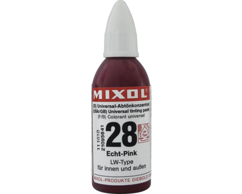 MIXOL Colorant universel Teinte rose véritable pour l''intérieur et l''extérieur