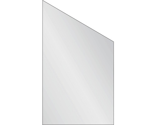 Élément de finition Vidrio verre droite 103x180/120 cm satiné