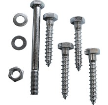 Kit de fixation galvanisé pour support pour poteau 91 mm