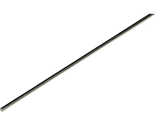 Barre pivotante 6 mm x 1,3 m pour serrure à espagnolette, nickelée, 2 pièces