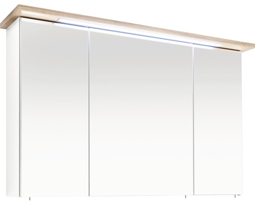 Armoire de toilette pelipal Cesa III 115 cm blanc 3 porte LED