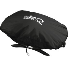 Weber Abdeckhaube Grillabdeckung Abdeckhaube Wetterschutzhaube für Q100-/1000 wasserabweisend Polyester schwarz
