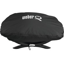 Weber Abdeckhaube Grillabdeckung Abdeckhaube Wetterschutzhaube für Q100-/1000 wasserabweisend Polyester schwarz