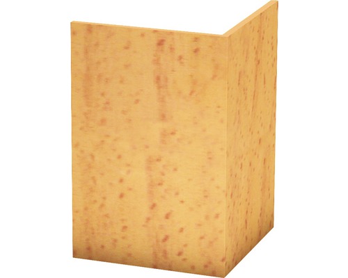 Angle de protection Prinz PVC rigide hêtre non perforé 30x30x2500 mm Panneau d''angle aspect bois