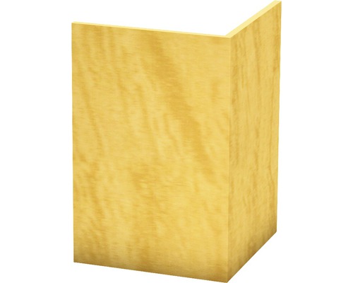 Angle de protection Prinz PVC rigide chêne non perforé 30x30x2500 mm Coin de panneau en bois pour l''aménagement intérieur