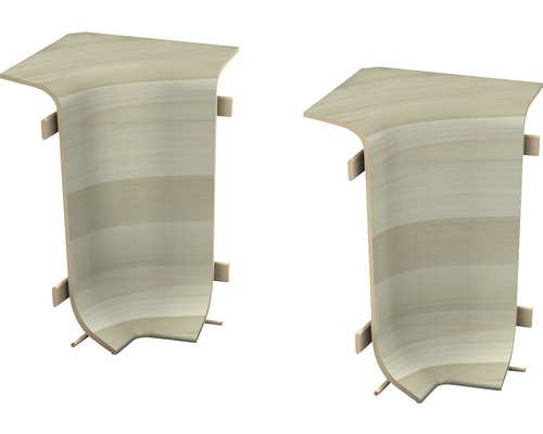 Angles intérieurs pour plinthe de serrage woodstock 50 mm (2 unités)