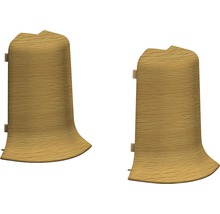 Zwei Holzsockelleisten