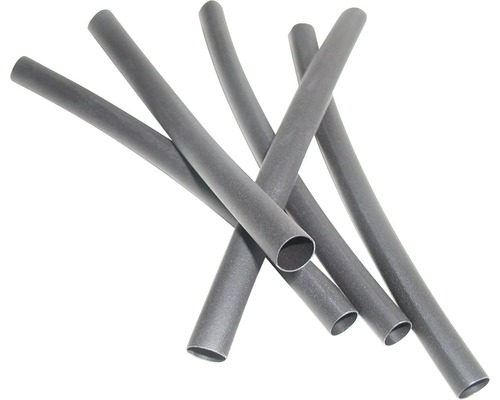 Tube flexible thermorétractable Ø 25 mm L 100 mm noir 10 unités Gaines thermorétractables en plastique