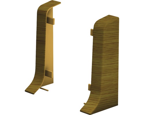 Embouts pour plinthe de serrage chêne montana 50 mm (1x gauche 1x droite)