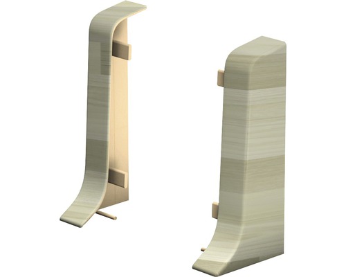 Embouts pour plinthe de serrage aubépine woodstock 50 mm (1x gauche 1x droite)