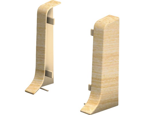 Embouts pour plinthe de serrage woodstock érable 50 mm (1x gauche 1x droite)
