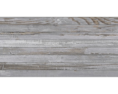 Carrelage décoratif en grès cérame fin Tribeca wall gris 32 x 62,5 x 0,9 cm