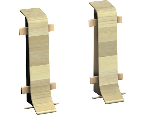 Prinz Verbinder für Klemm-Sockelleiste mit Kabelkanal Nussbaum oliv 50 mm Prinz Verbinder für Klemm-Sockelleiste mit Kabelkanal Nussbaum oliv 50 mm