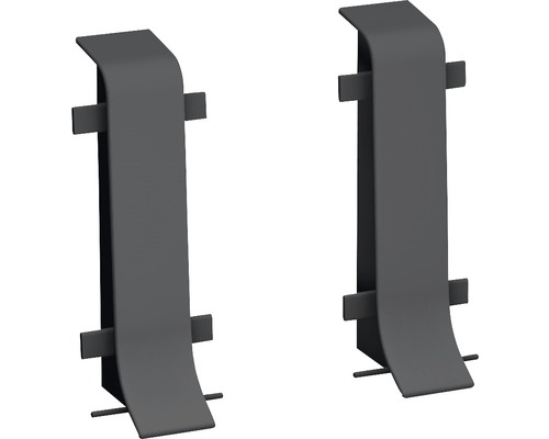 Prinz Verbinder für Klemm-Sockelleiste mit Kabelkanal dunkelgrau 50 mm Prinz Verbinder für Klemm-Sockelleiste mit Kabelkanal dunkelgrau 50 mm