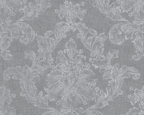 Vliestapete 30518-4 Ornament grau Tapete mit floralem Muster