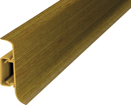 Plinthe à clipser Prinz en PVC chêne montana 50 x 2500 mm Plinthe en plastique avec décor bois