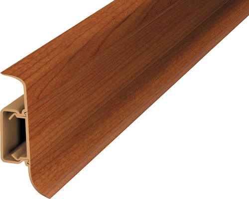 Plinthe à clipser Prinz en PVC aubépine 50 x 2500 mm Profilé en plastique avec décor bois