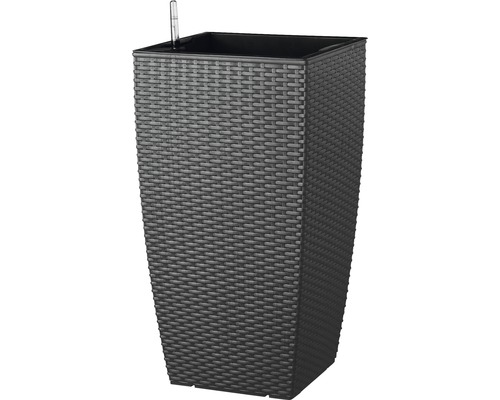 Vase Lafiora plastique 36 x 36 x 66 cm anthracite avec système d’irrigation de la terre et indicateur du niveau d’eau Vase Lafiora plastique 36 x 36 x 66 cm anthracite avec système d’irrigation de la terre et indicateur du niveau d’eau
