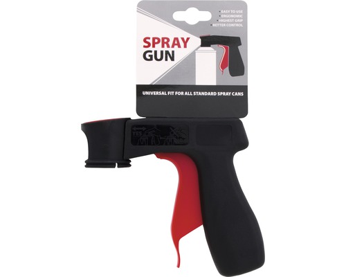 Pistolet de pulvérisation Maston Spray Gun fixation pour bombe à peinture noir Poignée pistolet pour bombes aérosol standard