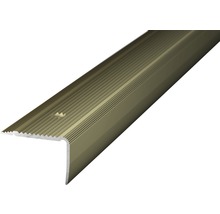 Treppenkantenprofil Alu Edelstahl matt gelocht 30 x 20 x 1000 mm-thumb-0