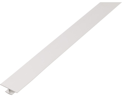 Profilé en H PVC blanc 25 x 4 x 12 mm x 1 mm , 2,6 m
