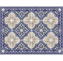 Tapis de sol décoratif avec motif de carreaux