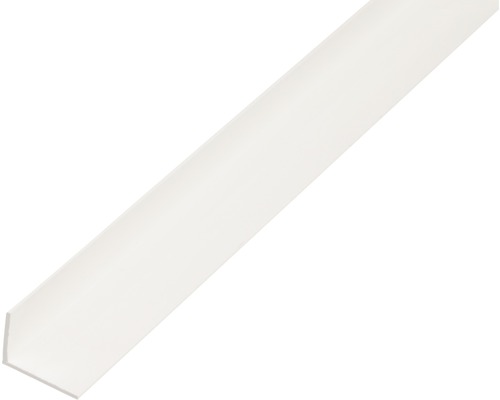 Winkelprofil PVC weiss 20 x 10 x 1,5 x 1,5 mm 2,6 m Kunststoff Winkelleiste