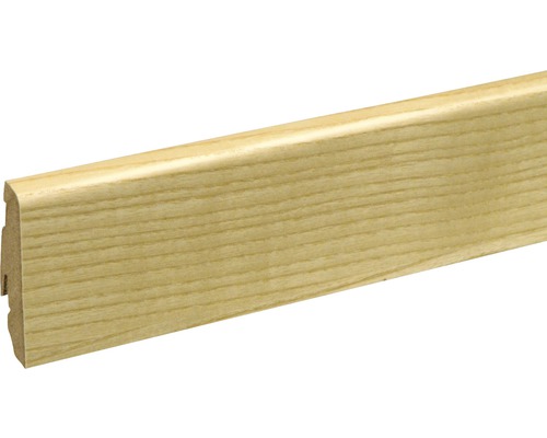 Plinthe SKANDOR frêne laqué FLES071 SU060L 19 x 58 x 2400 mm Plinthe en bois