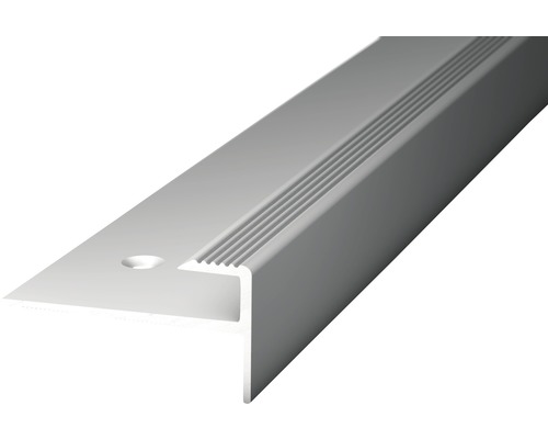 Nez de marche aluminium argent 1000x6 mm