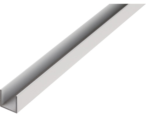 U-Profil Aluminium silber 15 x 20 x 1,5 x 1,5 mm 2,6 m