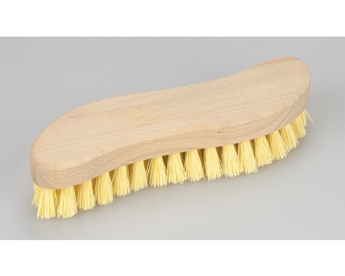 Brosse avec manche en bois et poils