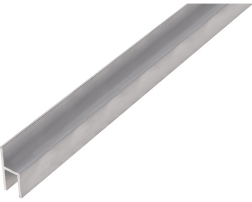 Profilé en chaise alu argent anodisé 26x11x1,5x8 mm, 1 m Profilé en aluminium pour projets de construction