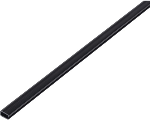 Profilé d'encadrement PVC noir 7 x 4 x 0,5 mm , 1 m