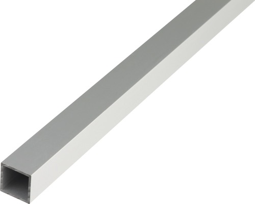Vierkantrohr Alu silber eloxiert 40x40x2 mm, 1 m Vierkantrohr aus Metall