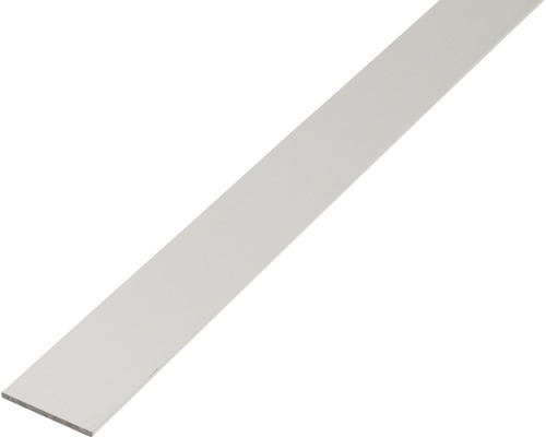 Barre plate alu argent anodisé, 50x3 mm, 1 m