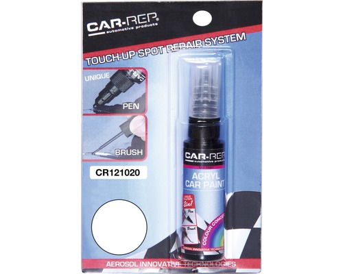 Maston Crayon de retouche CR121020 pour voitures blanc CAR-REP Stylo de retouche peinture auto avec pinceau et stylo