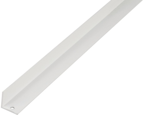 Cornière alu blanc 20x20x1,5 mm, 2,6 m