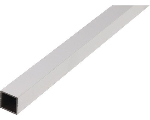 Vierkantrohr Aluminium weiss 20 x 20 x 1,5 x 1,5 mm 2,6 m Vierkantrohr aus Metall