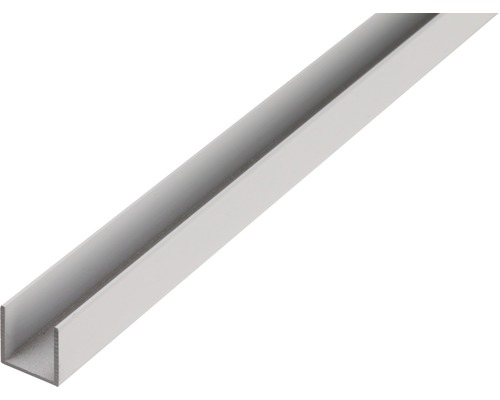 U-Profil Aluminium weiss 15 x 15 x 1,5 x 1,5 mm 2,6 m