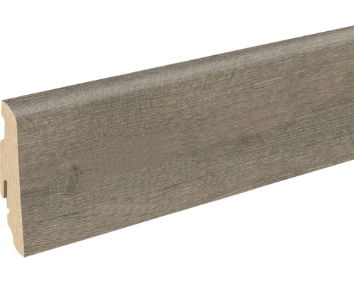 Plinthe SKANDOR Dark Blossom Oak 19 x 58 x 2400 mm Plinthe en bois avec structure en bois